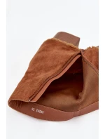 Botki Damskie Na Słupku Z Wywiniętą Cholewką Camel Idalia