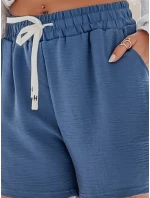 Dámske šortky HOT VIBE blue FashionStreet SY0440 Dámske šortky HOT VIBE blue FashionStreet SY0440