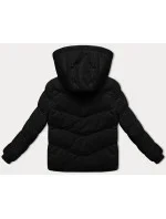 Dámska hrubá štruktúrovaná zimná bunda J Style Black (5M3251-392)