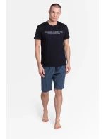 Dojo pyžamo 38883-99X Čierna a tmavo modrá - Henderson Dojo pyžamo 38883-99X Čierna a tmavo modrá - Henderson