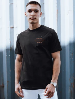 Pánske čierne tričko FashionStreet RX5528