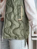 Dámska prechodná prešívaná vesta VESOLITA zelená FashionStreet TY4877 Dámska prechodná prešívaná vesta VESOLITA zelená FashionStreet TY4877