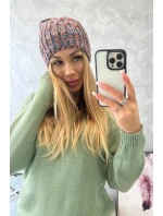 Veselá fleecová čiapka K225 červená + modrá