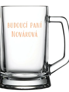 Personalizovaná pivná pohár – budúca nevesta