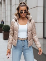 Dámska prešívaná bunda LOLAROSE beige FashionStreet TY3738