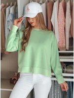 Dámska oversize maslová mikina s NUBISS mint FashionStreet RY2801 Dámska oversize maslová mikina s NUBISS mint FashionStreet RY2801