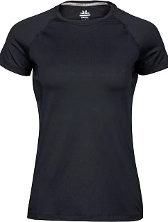 Tee Jays TJ 7021 Dámske športové tričko CoolDry 18.7021 čierne