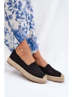 Espadryle Damskie Na Platformie Vinceza 17392 Czarne