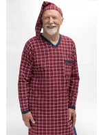 Pánska nočná košeľa Martel 501 Káro dl / r M-2XL Sylwester II