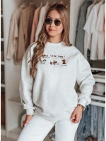 Dámska nadrozmerná mikina s jazvečíkmi JAMNIKOVE sivá FashionStreet BY1499 Dámska nadrozmerná mikina s jazvečíkmi JAMNIKOVE sivá FashionStreet BY1499