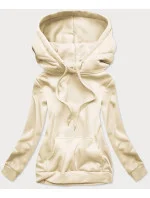 Dámska tepláková mikina v ecru farbe (W02-67)