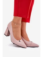 Elegantné lodičky na podpätku Vinceza 62224 Pink Elegantné lodičky na podpätku Vinceza 62224 Pink