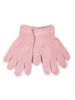 Yoclub Detské základné rukavice RED-MAG4U-0050-005 Pink