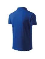 Pánska polokošeľa Pique v kráľovskej modrej farbe