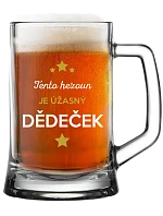 TENTO FEŠÁK JE ÚŽASNÝ DEDKO - pivný pohár 0,5 l