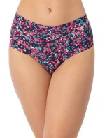 Dámske nohavičky Cranberries simple brasil maxi tmavo modré s ružovým vzorom - JULIMEX