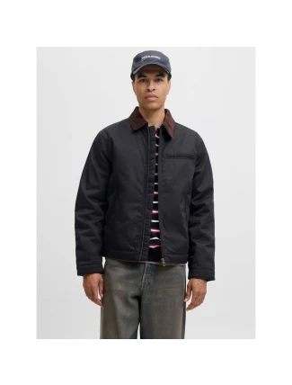 Jack&Jones pilotná bunda JORNORREBRO WORKER JACKET 12282903 BLACK/CORDUROY C