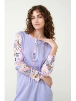 Vamp - Nočná košeľa Lavender Sweet s gombíkovou légou 21301 - Vamp
