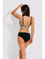 Dámska plavková podprsenka MADERA čierna so vzorom - Mediolano