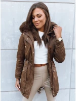 Dámska zimná bunda GODDESS hnedá FashionStreet TY3869