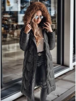 Dámska prešívaná dlhá bunda WINTERACT black FashionStreet TY4778 Dámska prešívaná dlhá bunda WINTERACT black FashionStreet TY4778