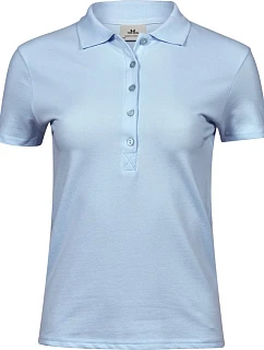 Tee Jays TJ 145 Dámske luxusné polo tričko z hrubého strečového piqué 18.0145 svetlo modré