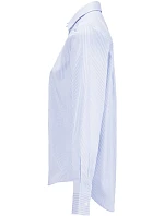 NEOBLU Baptiste Women Mikrokeprová blúzka s dlhými rukávmi 24.4339 modré pruhy