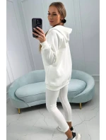 Súprava mikiny, topu a legín 3 v 1 ecru