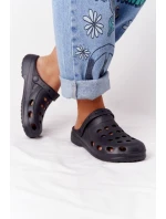 Damskie Klapki Sandały Lekkie Czarne Piankowe EVA