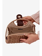 Pletená Malá Kabelka S Odnímatelným Přívazkem Hnědá Delphine