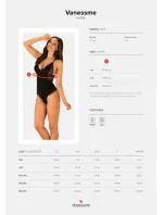 Jemné body Vanessme teddy 2XL/3XL - Obsessive