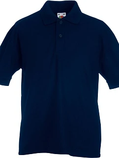 Fruit of the Loom Kids 65/35 Polo Detské piqué polo 16.3417 tmavomodrá
