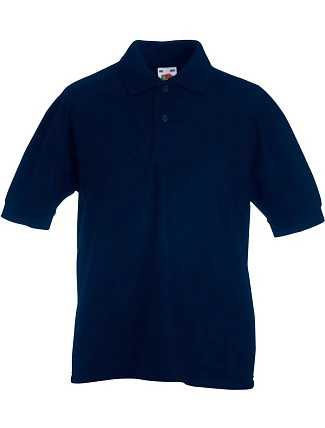 Fruit of the Loom Kids 65/35 Polo Detské piqué polo 16.3417 tmavomodrá