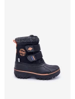 Śniegowce Dziecięce Na Rzepy Lee Cooper LCJ-24-44-2865K Czarne