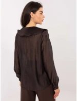 Košeľa IT KS 28990.05P tmavohnedá