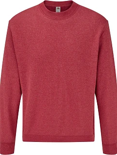Mikina Fruit of the Loom Classic Set-In Sweat 16.2202, vintage heather red
