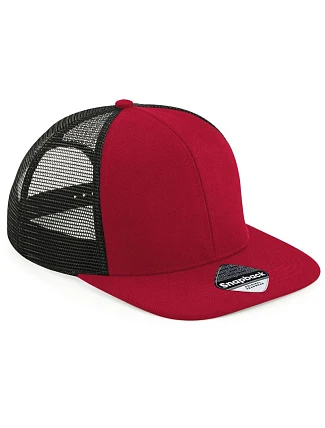 Beechfield B 664 6-panelová čiapka „Original Trucker“ 53.0664 klasická červená/čierna