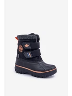 Śniegowce Dziecięce Na Rzepy Lee Cooper LCJ-24-44-2865K Czarne