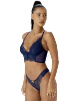 Dámska podprsenka 7718 tm. modrá/zlatá - Gossard Dámska podprsenka 7718 tm. modrá/zlatá - Gossard