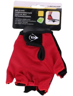 CYKLISTICKÉ RUKAVICE DUNLOP SENIOR R.XL - ČERVENÉ