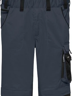 Daiber JN 1833 (25–28) Pracovné nohavice s náprsenkou – Strong 02.133S carbon/black