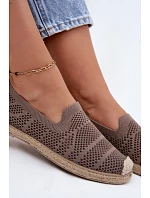 Dámske otvorené espadrilky Textilná khaki Candessa Dámske otvorené espadrilky Textilná khaki Candessa