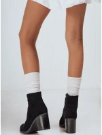 Dámske čierne semišové čižmy FashionStreet ZY1247