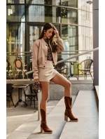 Kozaki Damskie Do Połowy Łydki Na Słupku Ocieplane Camel Ivanelis