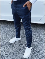 Pánske tmavomodré chinos nohavice FashionStreet UX4402 Pánske tmavomodré chinos nohavice FashionStreet UX4402