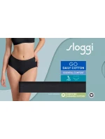 Dámske bavlnené midi nohavičky GO Daily - BLACK - black 0004 - SLOGGI Dámske bavlnené midi nohavičky GO Daily - BLACK - black 0004 - SLOGGI