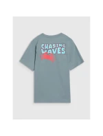 Chlapčenské tričko oversize s potlačou 4F 4FJWSS25TTSHM1914-46S