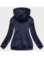 Tmavomodrá dámska tepláková mikina (W02-25)