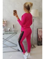 Fuchsiová sada s leopardím potlačou