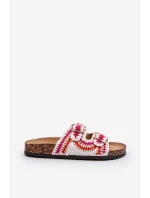 Damskie Klapki Na Korkowej Podeszwie Białe Fannea